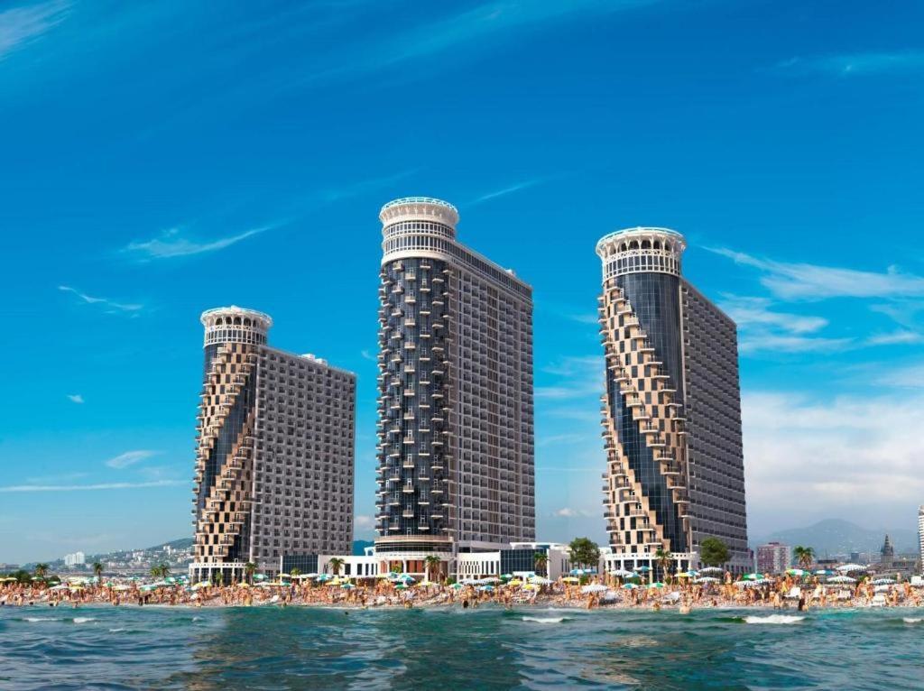 באטומי Apartment In Orbi Sea Tower For Rent מראה חיצוני תמונה